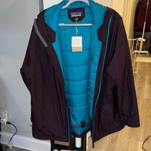 Patagonia Plumb and Teal Jacket